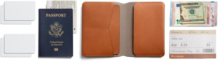 Bellroy Passport Cover (Slimline Travel Wallet/Pouch with Card Slots and Space for Cash Plus Travel documents) - Caramel - Image 7