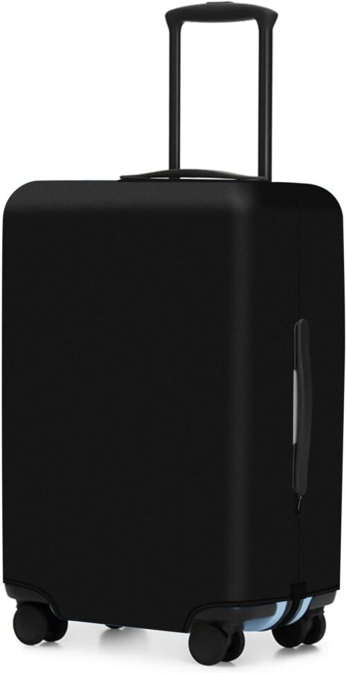 Adorila Travel Luggage Cover Protector, Washable Elastic Suitcase Cover, Luggage Protective Cover, Black, S