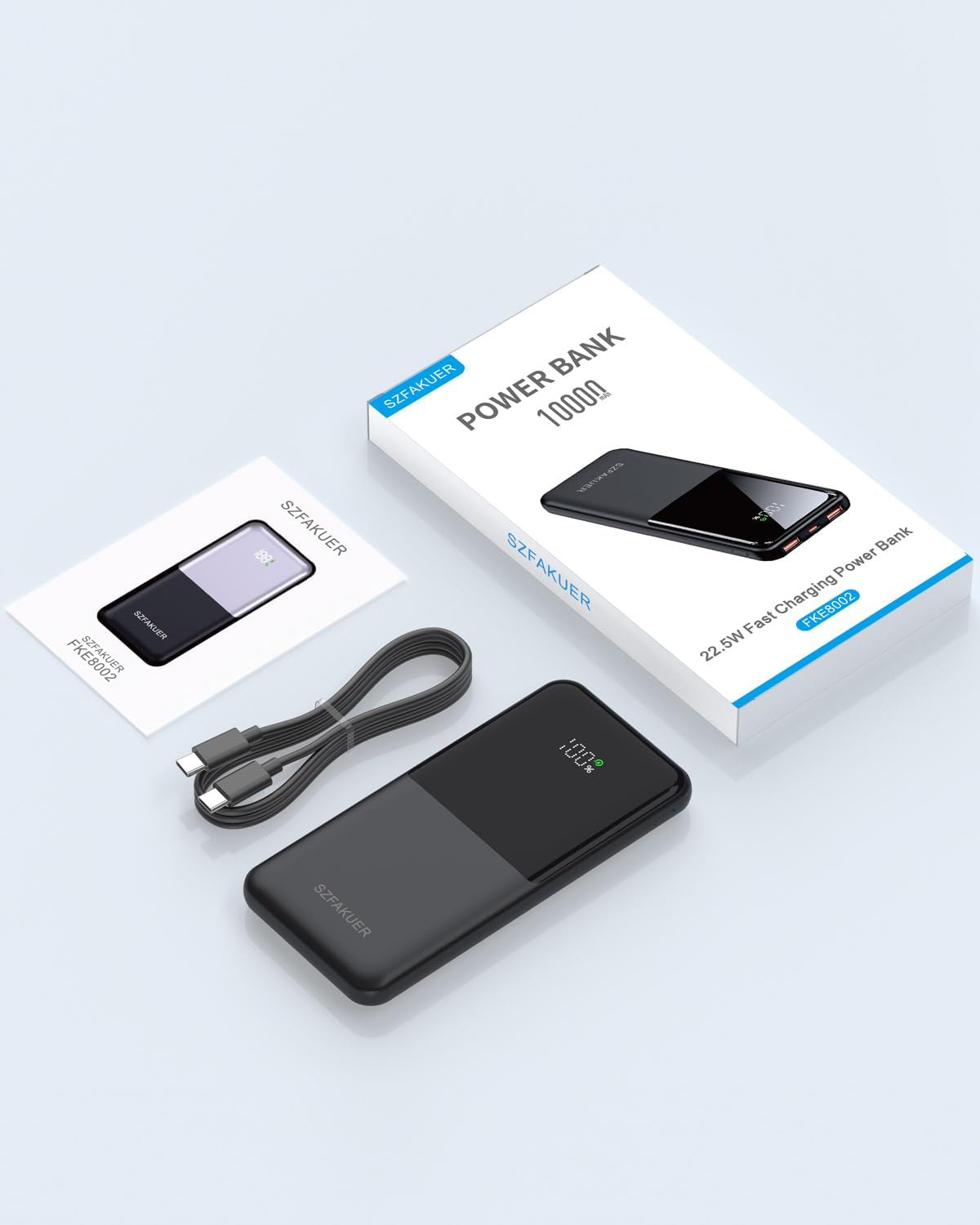 Szfakuer Portable Charger,Slim 10000mAh Power Bank,22.5W USB-C Fast Charging Battery Pack Compatible with iPhone 16/15/14/13/12 Pro Samsung Galaxy, iPad, AirPods, Android Tablets - Image 7