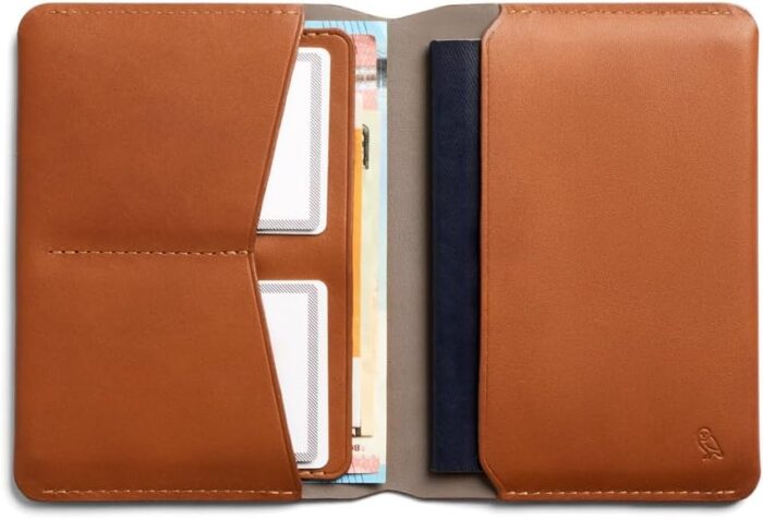 Bellroy Passport Cover (Slimline Travel Wallet/Pouch with Card Slots and Space for Cash Plus Travel documents) - Caramel - Image 3