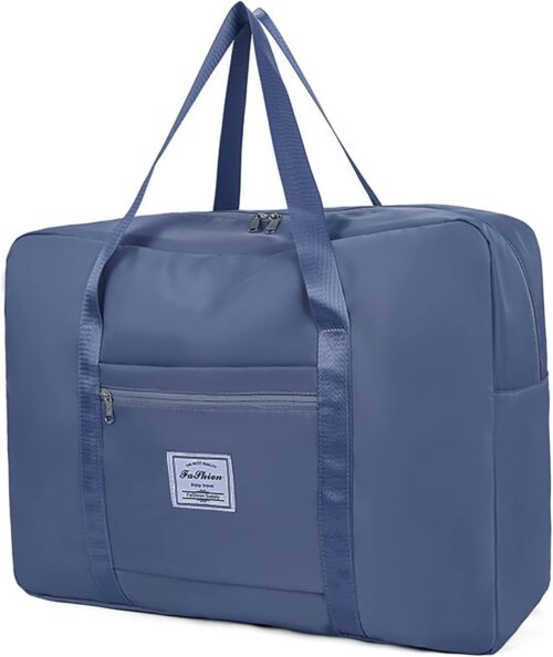 Travel Duffel Bag, for Spirit Airlines Personal Item Bag 18x14x8 Frontier Airlines Carry on Luggage Bag, Weekender Bag for Women and Men (A-Steel Blue)