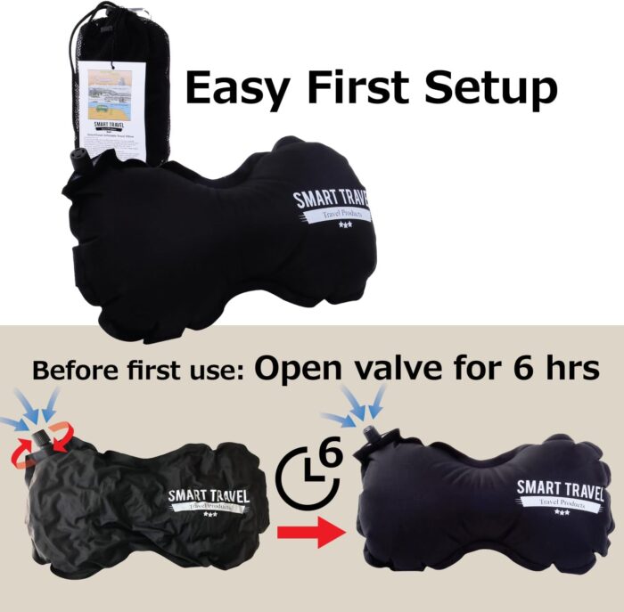 SmartTravel Travel Products Lumbar Pillow Inflatable Lumbar Support Pillow Travel Pillows for Airplane Long Flight Essential for Women Men Kids - Image 7