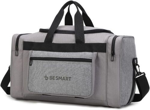 BE Smart Waterproof Travel Duffel Bag for Women&Men's, Lightweight Shoulder Weekender Overnight Bags for Sports Gym/Camping/Workout,Large Capacity Crossbody Tote Handbag for Child/Ladies/Businessman