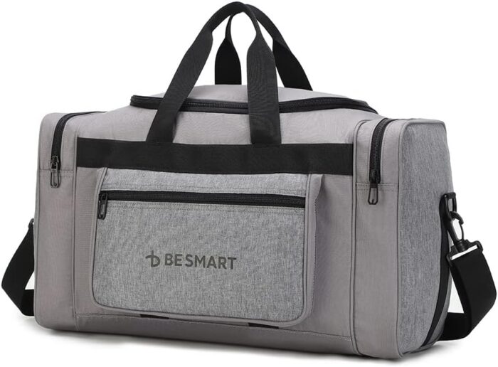 BE Smart Waterproof Travel Duffel Bag for Women&Men's, Lightweight Shoulder Weekender Overnight Bags for Sports Gym/Camping/Workout,Large Capacity Crossbody Tote Handbag for Child/Ladies/Businessman
