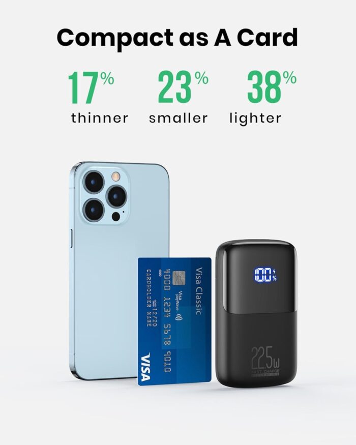 INIU Power Bank, Smallest 22.5W 10000mAh Portable Charger, USB C in&Out Fast Charging 3-Output Mini Battery Pack Charger with Phone Holder for iPhone 17 16 15 14 Samsung S24 S23 AirPods iPad etc - Image 3