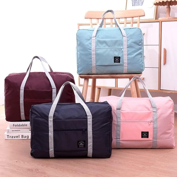 4PCS Foldable Travel Bag Luggage Storage for Sports Gym Water Resistant Nylon Canvas Duffel for Men, Women 32 Liter （4PCS） - Image 7