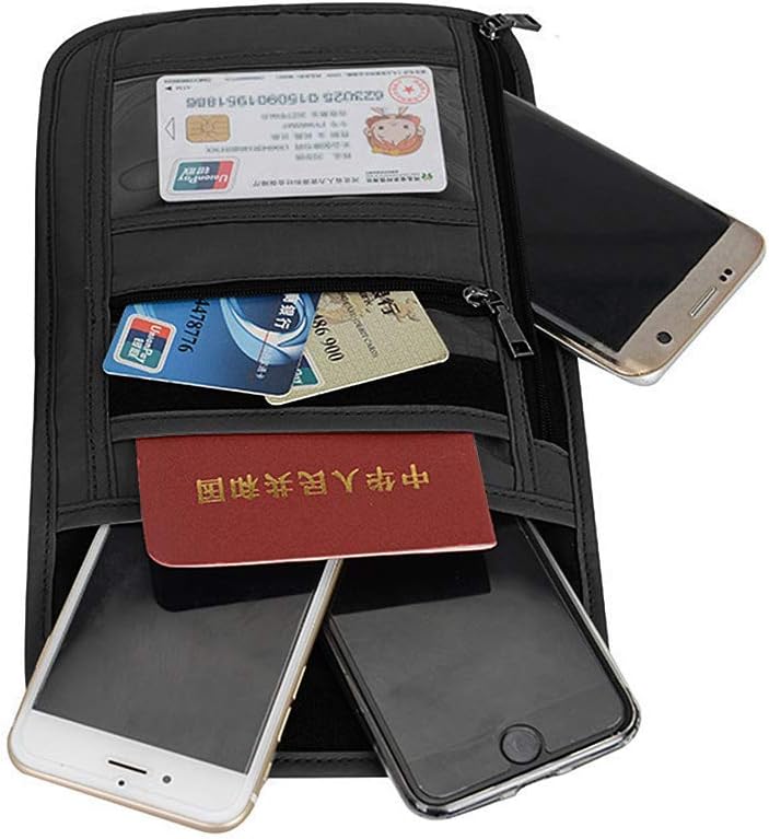 Number-One Neck Pouch Travel Wallet Passport Holder with RFID Blocking Waterproof Travel Security Bag for Your Money Credit Cards Cell Phones - Image 7