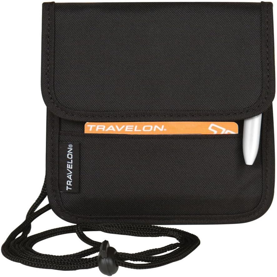 Travelon Folding Id and Boarding Pass Holder, Black, One Size