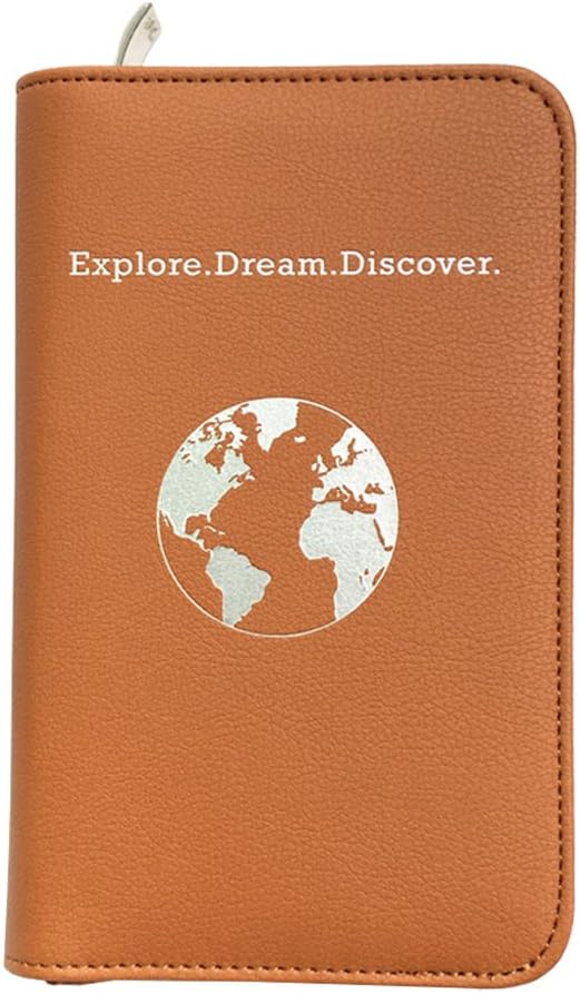 Phone Charging Passport Holder - Travel Case with New & Improved Power Bank - RFID Blocking Security - Unique Zipper Closure - Travel Document, Cards & Money Holder