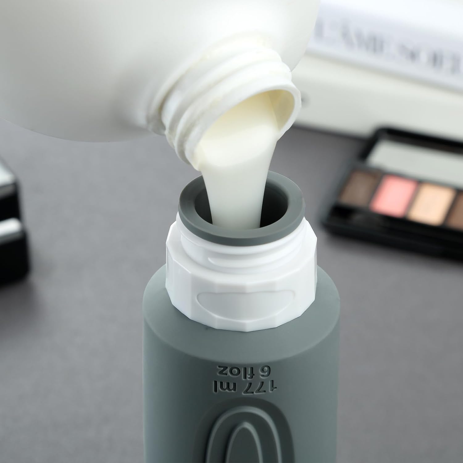 Mrsdry Travel Bottles for Toiletries, Large 177ml Travel Size Containers, BPA Free Leak Proof Squeezable Silicone Tubes for Shampoo Conditioner Lotion Soap with Clear Bag and Labels - Image 3