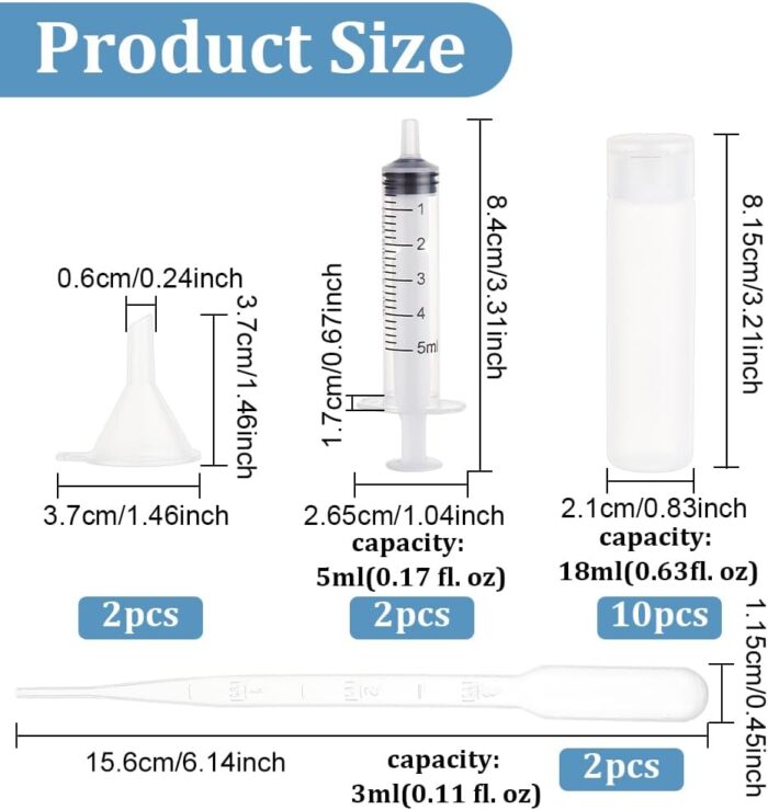 BENECREAT 10 Pack 18ml 0.6oz Plastic Squeeze Flip Cap Bottle Refillable Sample Travel Bottles for Makeup Cosmetic Toiletries Liquid - Image 2