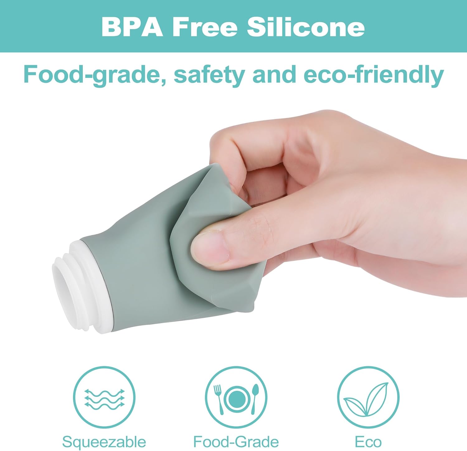 Opret 100ml Travel Bottles for Toiletries, 4 Pack 3.4oz Leak Proof Refillable Squeezable Travel Containers TSA Approved BPA Free Travel Size Bottles for Shampoos, Conditioner and Lotion - Image 3