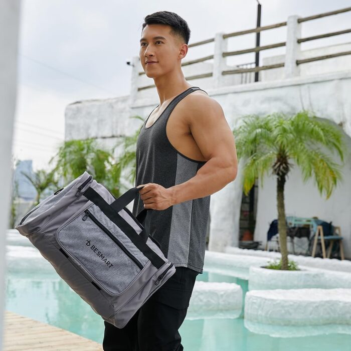 BE Smart Waterproof Travel Duffel Bag for Women&Men's, Lightweight Shoulder Weekender Overnight Bags for Sports Gym/Camping/Workout,Large Capacity Crossbody Tote Handbag for Child/Ladies/Businessman - Image 2