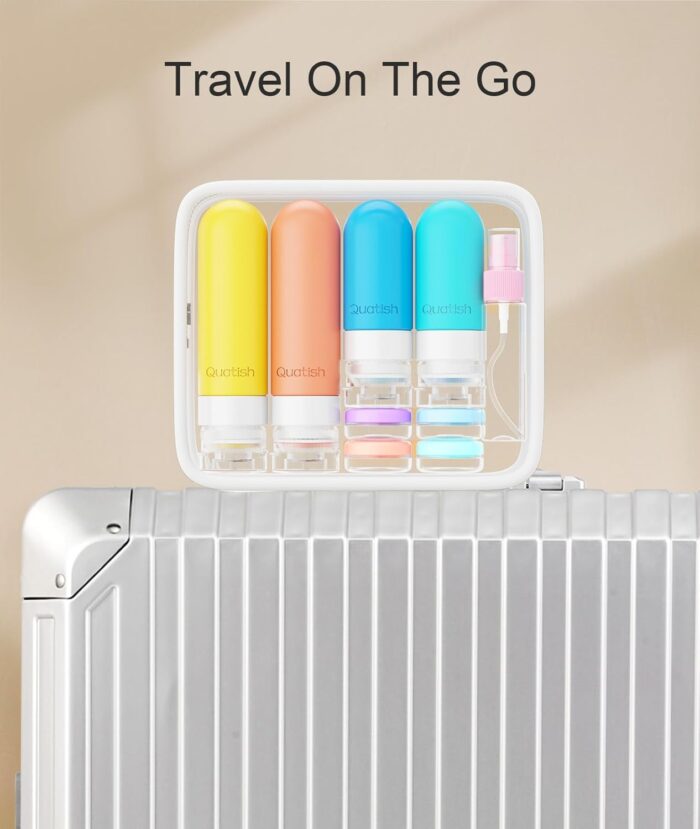18 Pack Travel Bottles for Toiletries, Original Patented, TSA Approved Travel Size Toiletries, Leak Proof Silicone Refillable Liquid Containers for Toiletries, Travel Essentials, Multicolor - Image 7