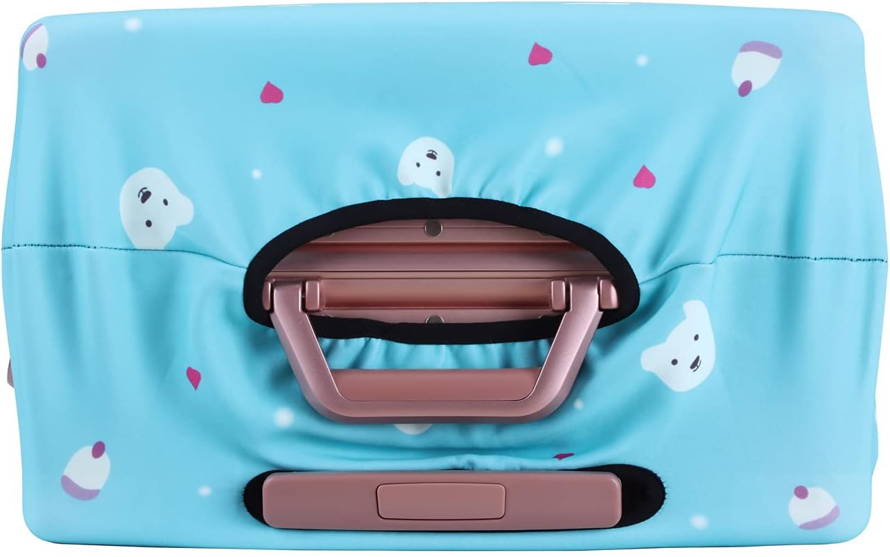 LEAFOREST Spandex Elastic Water Resistant Protective Travel Suitcase Cover Fits 19-32 Inch (Girl, M), Girl, M, Dress Up - Image 4