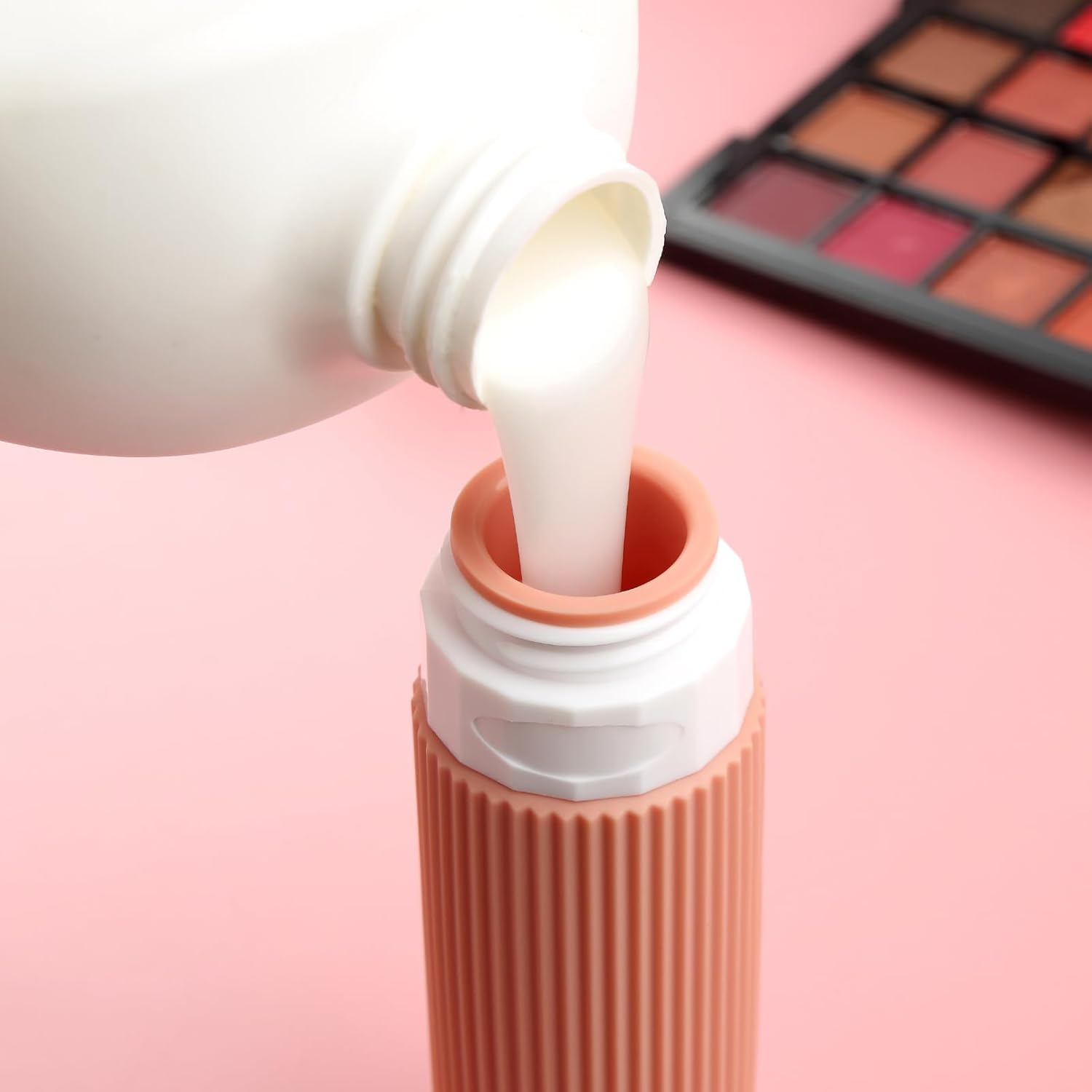 Mrsdry Travel Bottles for Toiletries 8 Pack, Tsa Approved Travel Size Toiletries Containers with Clear Bag, Leak Proof Silicone Squeezable Traveler Essentials Creams Jars - Image 7