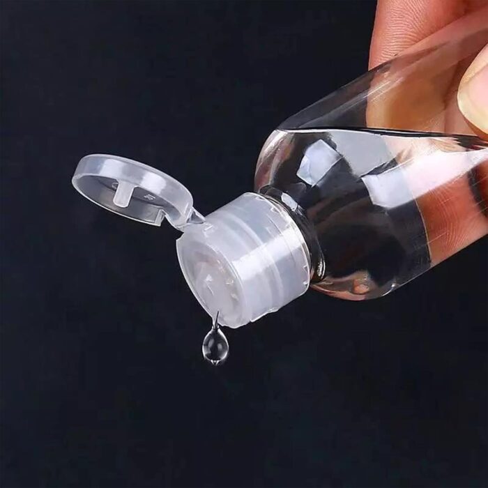 10 Pack Plastic Travel Bottles Set, Clear 100ml/3.4 oz Leak Proof Refillable Squeeze Bottles Flip Cap Empty Bottles with Funnels Labels for Shampoo Conditioner Lotion - Image 4