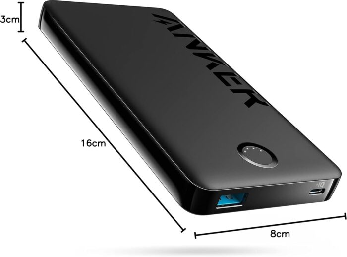 Anker Power Bank, 10,000mAh Portable Charger (PowerCore PIQ), High-Capacity Battery Pack for iPhone 15/15 Plus/15 Pro/15 Pro Max/14/14 Pro/Samsung/Pixel/LG (Cable and Charger Not Included)(Black) - Image 7