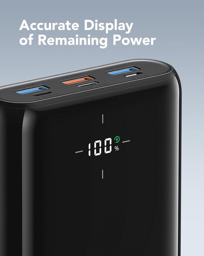 30000mAh Power Bank, 22.5W Fast Charging USB C Portable Charger with 4 Outputs & 3 Inputs, External Battery Pack for iPhone 17/16/15 14/13 iPad Samsung Andriod Phones Travel Accessories - Image 6