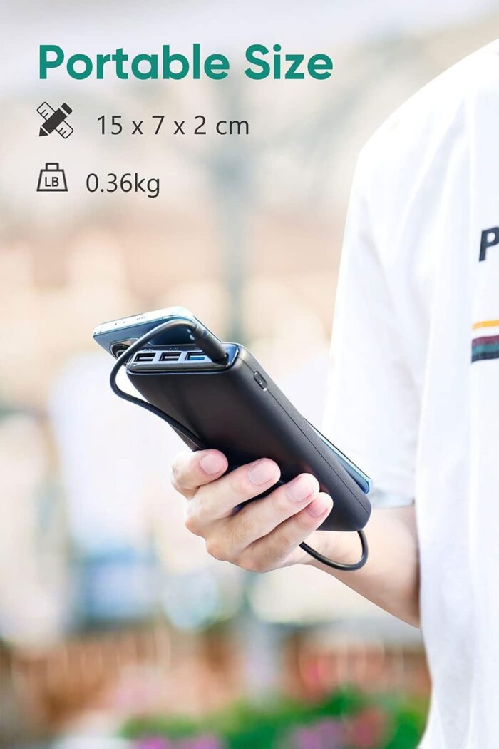 A ADDTOP Power Bank 26800mAh Portable Charger, 22.5W Fast Charging Battery Pack PD 3.0 USB C Input & Output with LED Display 4 Outputs for iPhone, Samsung, Tablet and More - Image 7
