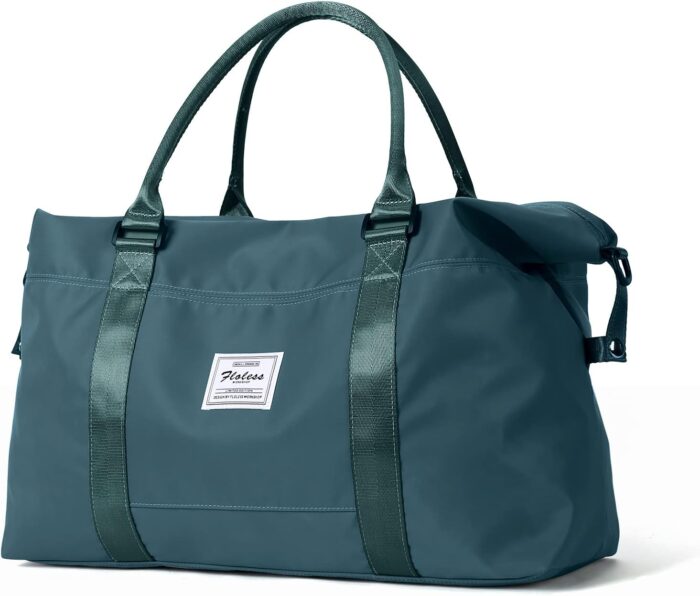 Sport Travel Duffle Bag Gym Tote Bag for Women Weekender Carry on Bags for Airplane Ladies Beach Overnight Waterproof Hospital Luggage Bag with Wet Pocket,A10-Peacock Blue