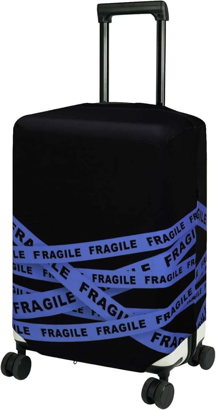 HYPER VENTURE Washable Luggage Cover - Fashion Suitcase Protector Fits 31-32 Inch Luggage (Fragile, XL) - Image 8