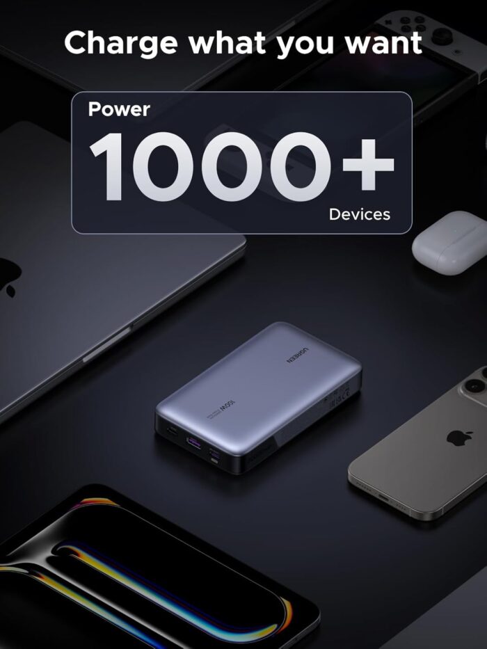 UGREEN 100W Power Bank Fast Charge, 3Ports USB C 20000mAh Portable Charger Fast Charging, 65W Fast Recharge Laptop Battery Bank, Compatible for MacBook Pro Air, Dell, iPad Pro, iPhone 17 Pro Max - Image 8