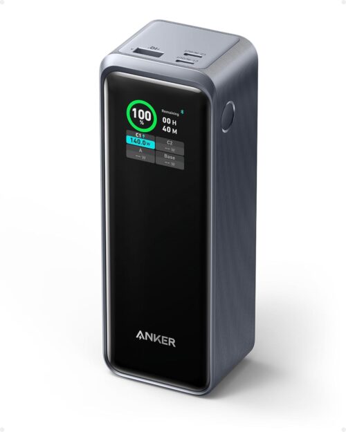 Anker Prime Power Bank, 27,650mAh 3-Port 250W Portable Charger for Travel, TSA-Approved, Smart App, for MacBook Pro/Air, iPhone 17/16/15/14 Series, Laptops and More (Charging Base Not Included)