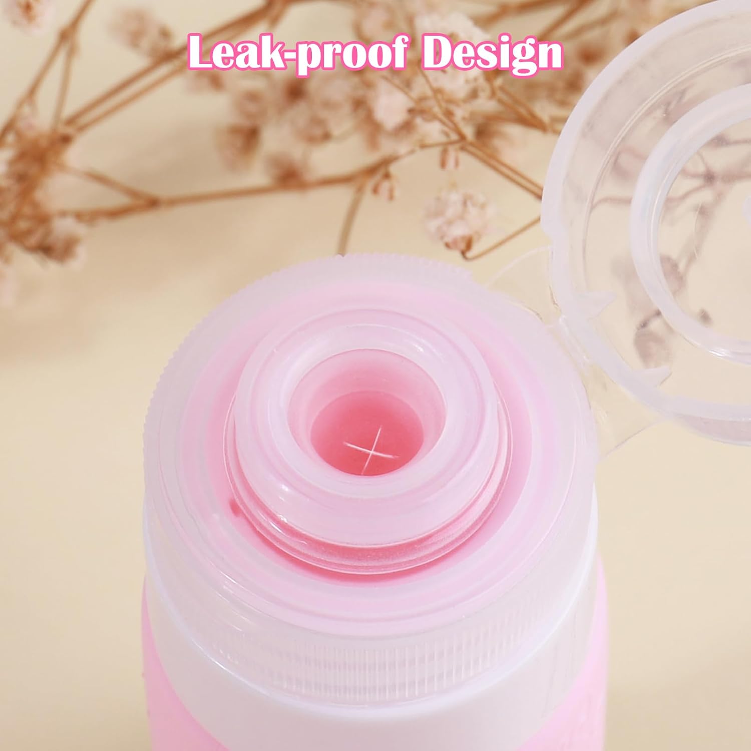 GLAMFIELDS Travel Bottles for Toiletries, Silicone Containers 3oz Size Leak Proof for Shampoo,Easy to Squeeze and Portable, TSA Approved Essentials for Traveling with Labels (4 Pack) Macaron - Image 2