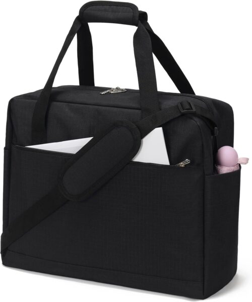 iFARADAY Carry on Duffle Bag for Travel - 16x7x12.5 Airline Approved Personal Item Travel Bag with Shoulder Strap for Men and Women (Black)