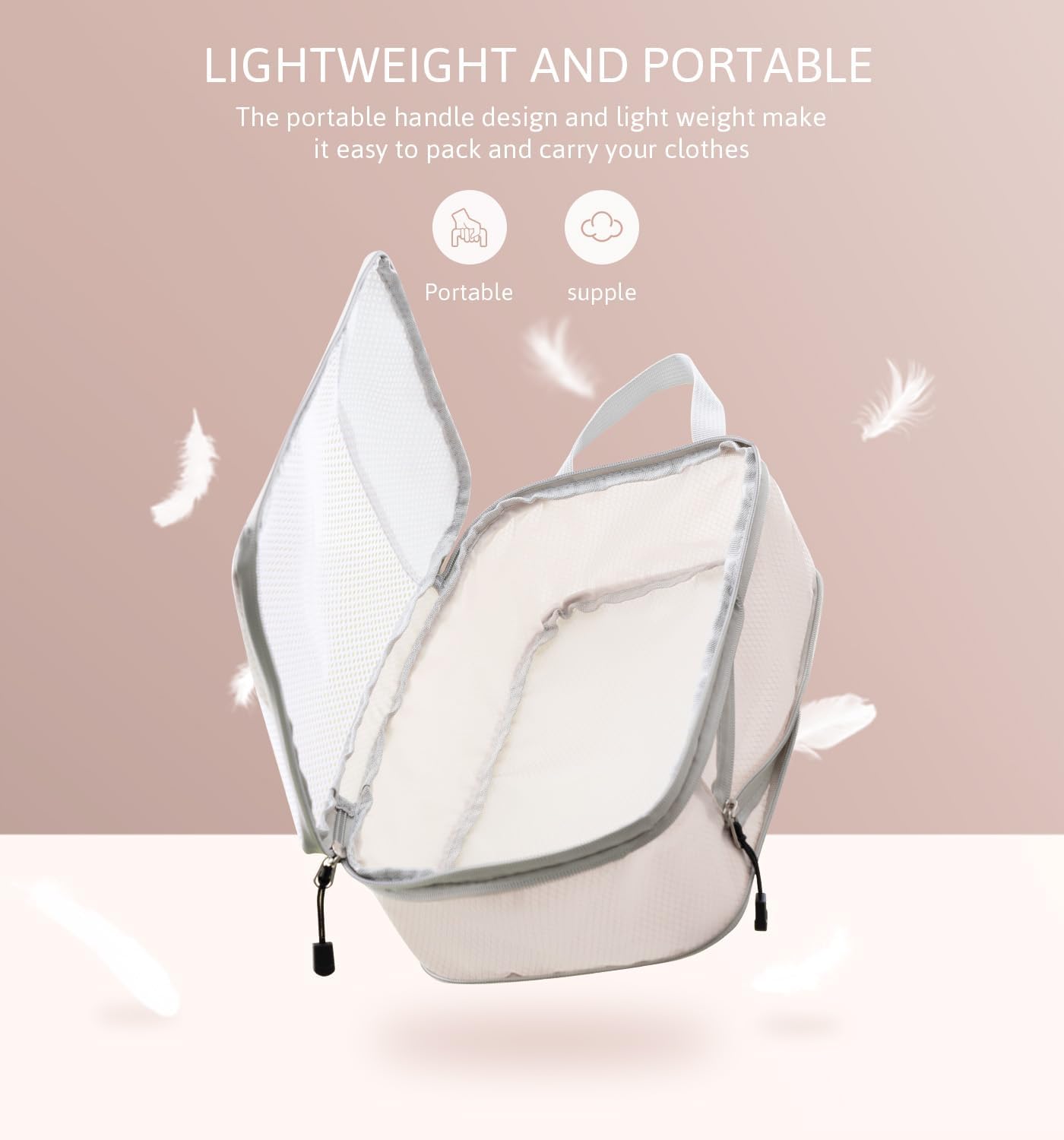 Meowoo Compression Packing Cubes Travel Organizer 7 Set, Ripstop Mesh Travel Organizers for Luggage Multi-Functional Ultralight Expandable Packing Cubes for Carry-on Luggage, Travel, Backpack - Image 4