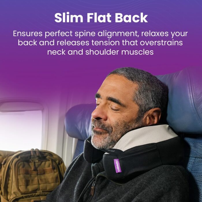 Cabeau Evolution TNE S3 Travel Pillow - Neck Pillow for Traveling - Memory Foam Airplane Pillow - Neck Pillow with Attachment Straps - Support for Travel, Home, Office, and Gaming - Berlin - Image 7