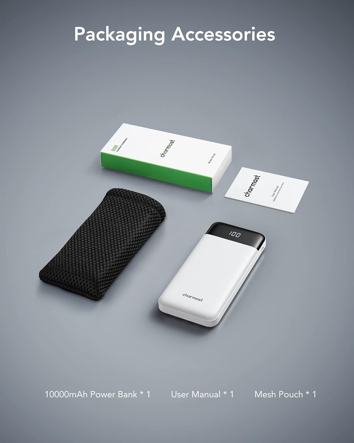 Charmast Portable Charger with Built in Cables, Power Bank with Cords Wires, Slim 10000mAh Travel Battery Pack 6 Outputs 3 Inputs 3A Fast Charging for Samsung Google Pixel LG Moto iPhone iPad - Image 10