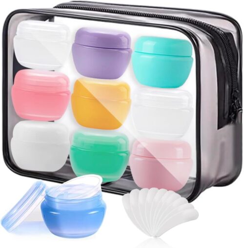 Travel Containers, 20 Gram Travel Accessories Bottles Containers for Toiletries, Cosmetic,Face Body Hand Cream, Lotion,Makeup,21 Pieces