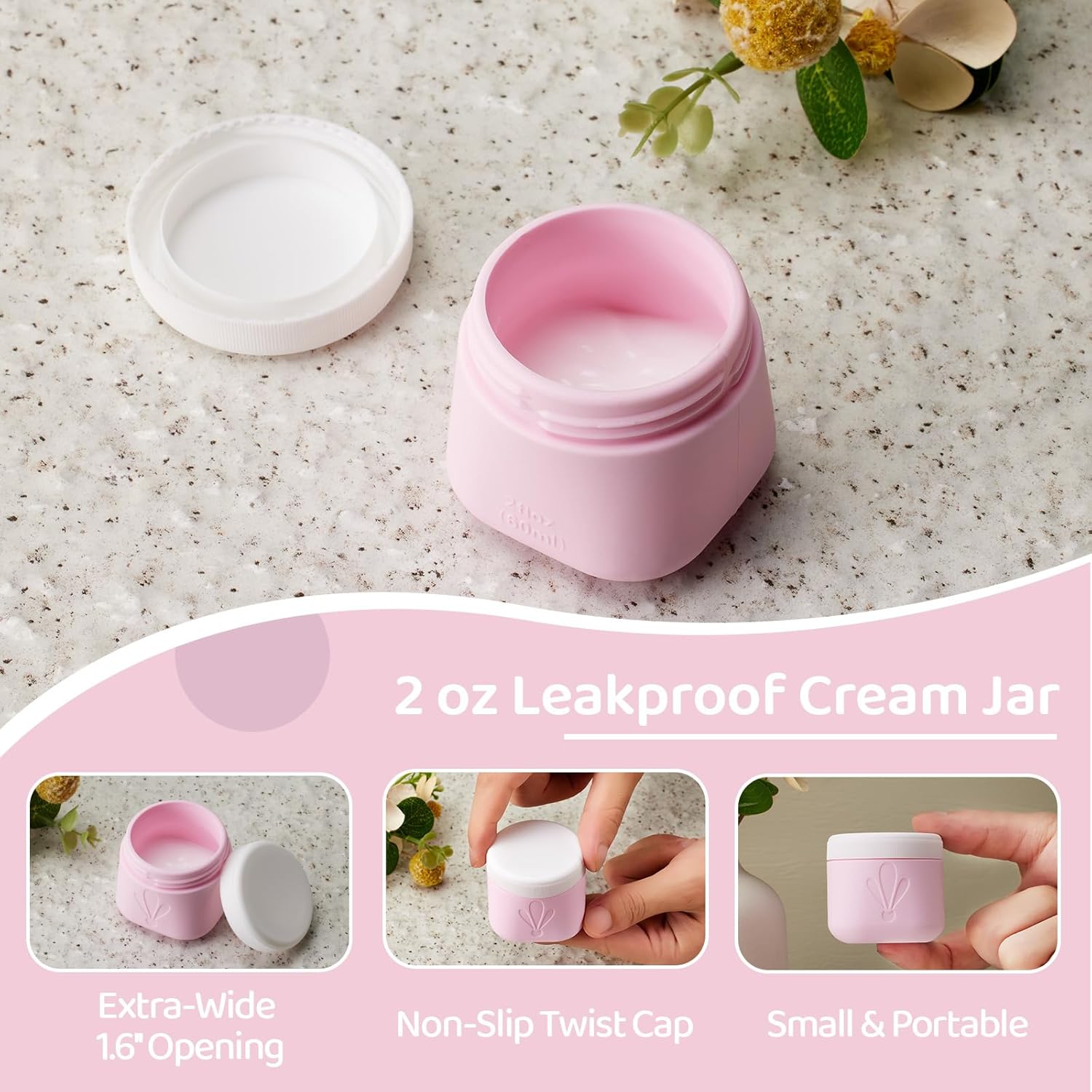 INSFIT Silicone Travel Bottles Set, 6 Pack Size Toiletries, Leakproof Travel Bottles for Toiletries, Accessories for Women, Airplane Travel Essentials, Containers for Toiletries - Image 2