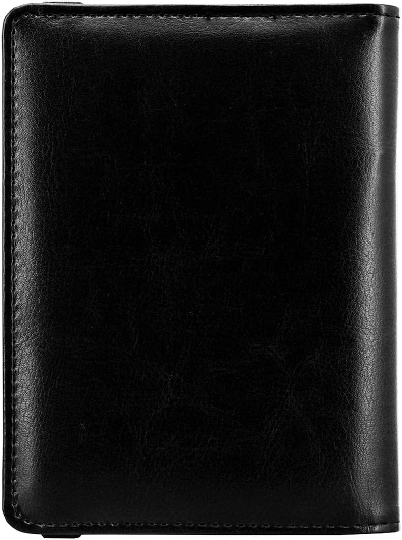 Passport Wallet Holder Cover - KINGMAS CA RFID Blocking Travel Passport Leather Case with Elastic band - Image 5