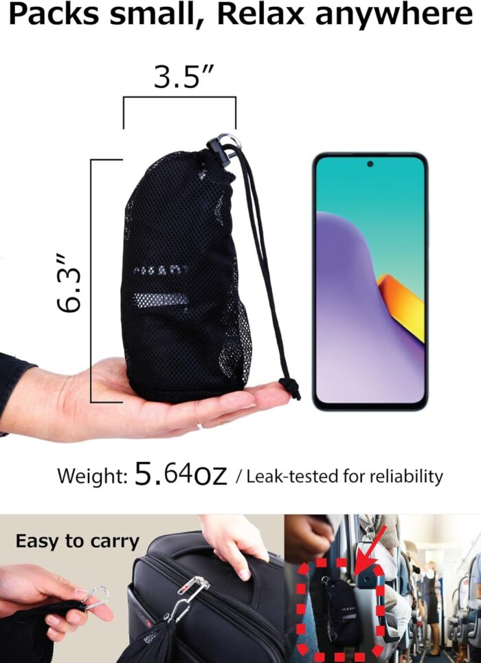 SmartTravel Travel Products Lumbar Pillow Inflatable Lumbar Support Pillow Travel Pillows for Airplane Long Flight Essential for Women Men Kids - Image 6