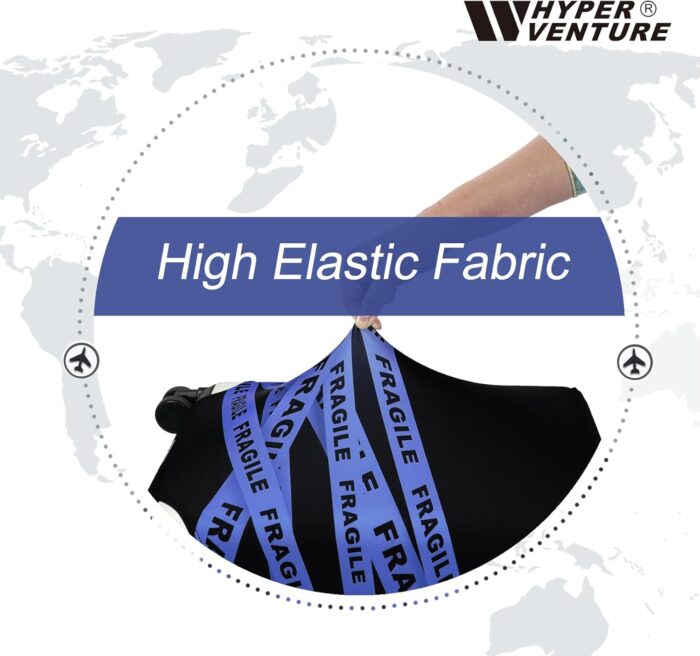 HYPER VENTURE Washable Luggage Cover - Fashion Suitcase Protector Fits 31-32 Inch Luggage (Fragile, XL) - Image 4