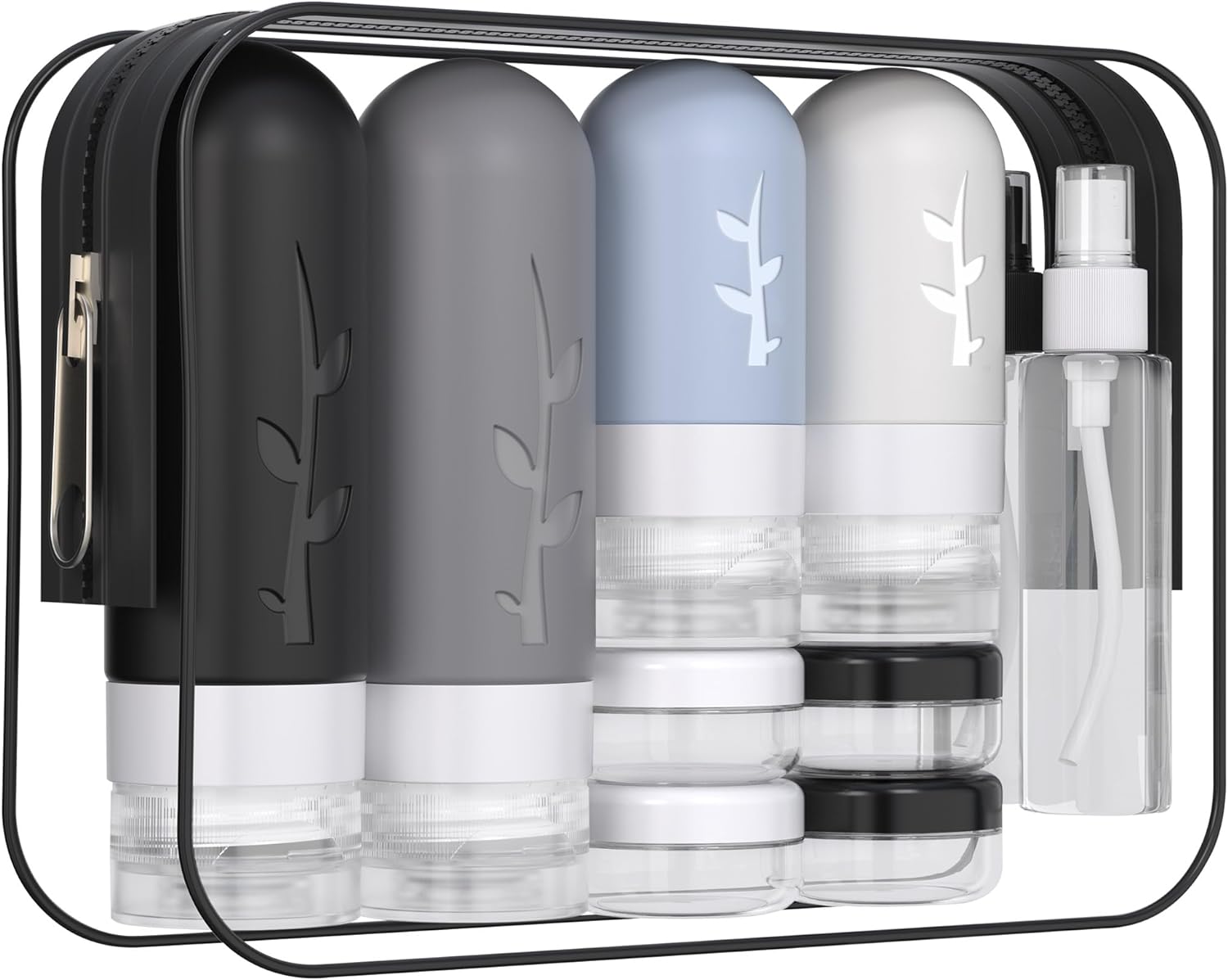 Vinofes 16 Pack Travel Size Toiletries Kits - Leak Proof TSA Approved Travel Bottles for Toiletries Essential - BPA Free Travel Containers for Shampoo, Conditioner, Lotion