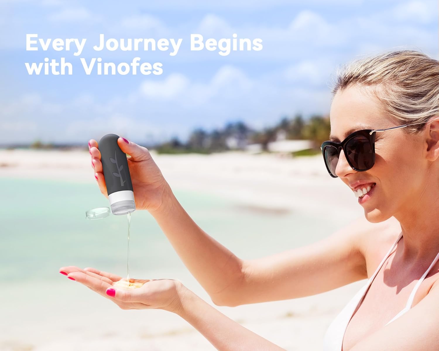 Vinofes 16 Pack Travel Size Toiletries Kits - Leak Proof TSA Approved Travel Bottles for Toiletries Essential - BPA Free Travel Containers for Shampoo, Conditioner, Lotion - Image 8