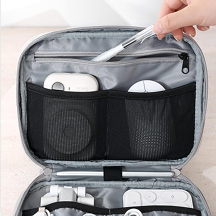 Charger Organizer Case, Cable Management Bag, Dustproof Electronic Organizer, Cord Travel for Cables, Chargers, Phones - Image 5