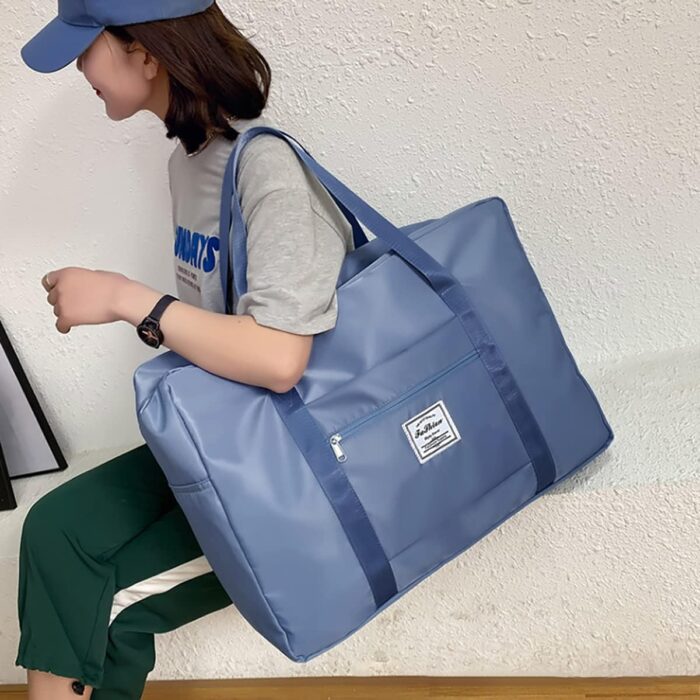 Travel Duffel Bag, for Spirit Airlines Personal Item Bag 18x14x8 Frontier Airlines Carry on Luggage Bag, Weekender Bag for Women and Men (A-Steel Blue) - Image 5