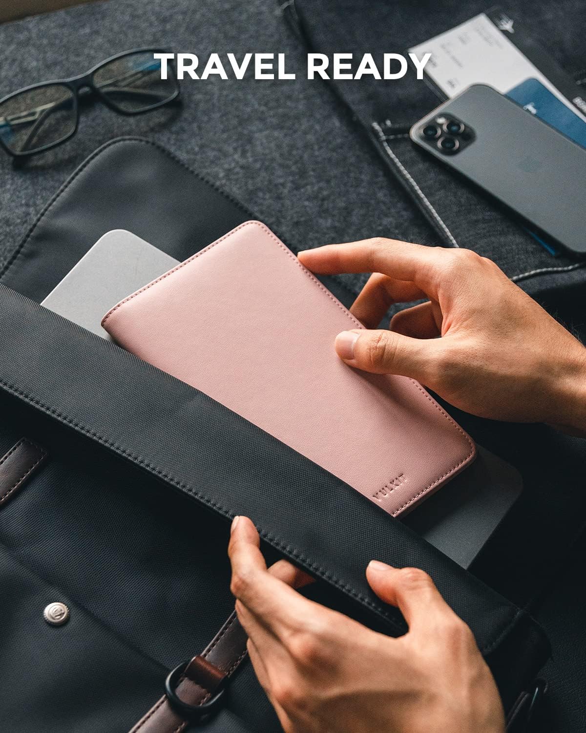 VULKIT Passport Holder Wallet RFID Blocking Travel Wallet for Men & Women - Image 5