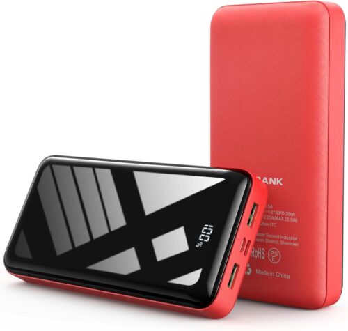 Portable Charger Power Bank 50000mAh, 22.5W Fast Charging Battery Pack, USB C Quick Charge 3 Outputs & 2 Inputs, LED Display, External Cell Phone Battery Bank for iPhone 17/16/15 Pro, Samsung, Android