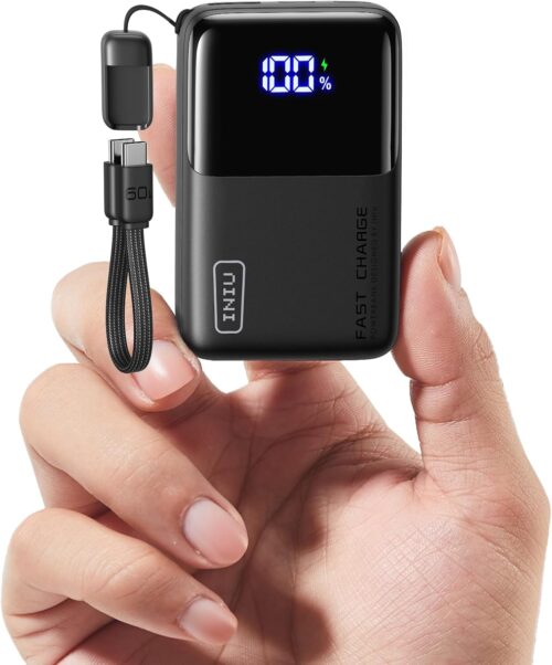INIU 45W Power Bank, Ultra Small 10000mAh Portable Charger, USB C in&Out Fast Charging Battery Pack, Mini Travel External Phone Powerbank for iPhone 17 16 15 14 Samsung S25 S24 Google iPad Airpods etc