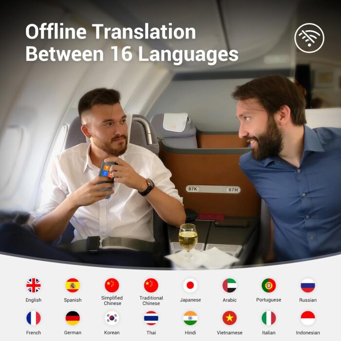 Anfier Offline Language Voice Translator Device W09 PRO for 144 Languages and Accents Photo Translation No WiFi Internet Needed for Travel Business - Image 2