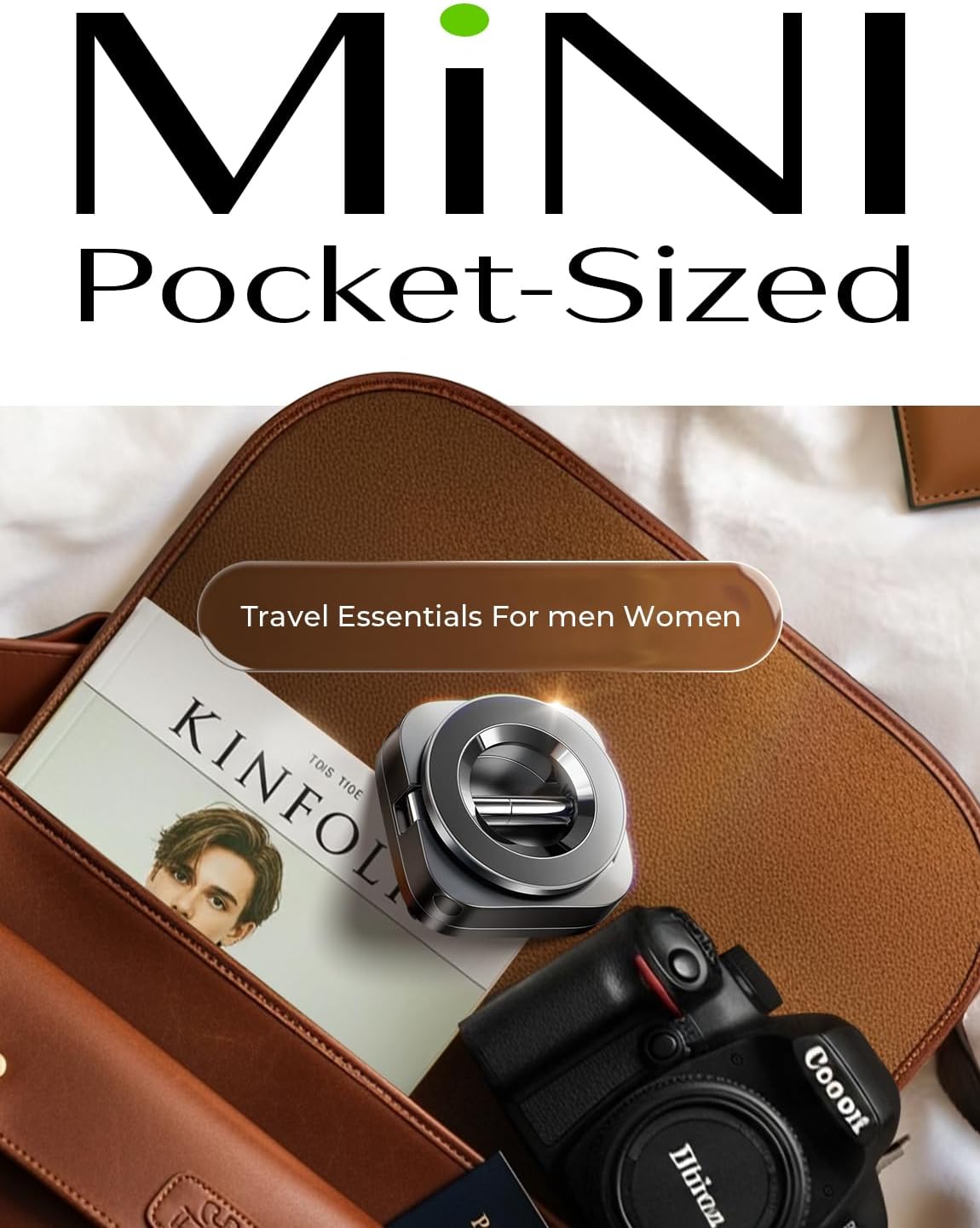 LISEN Best Airplane Gadgets Travel Essentials Phone Holder Handsfree for Phone Stand Long Flight Must Haves for iPhone MagSafe Accessories 2025 Content Creator Essentials fits iPhone 17-12 Series - Image 4