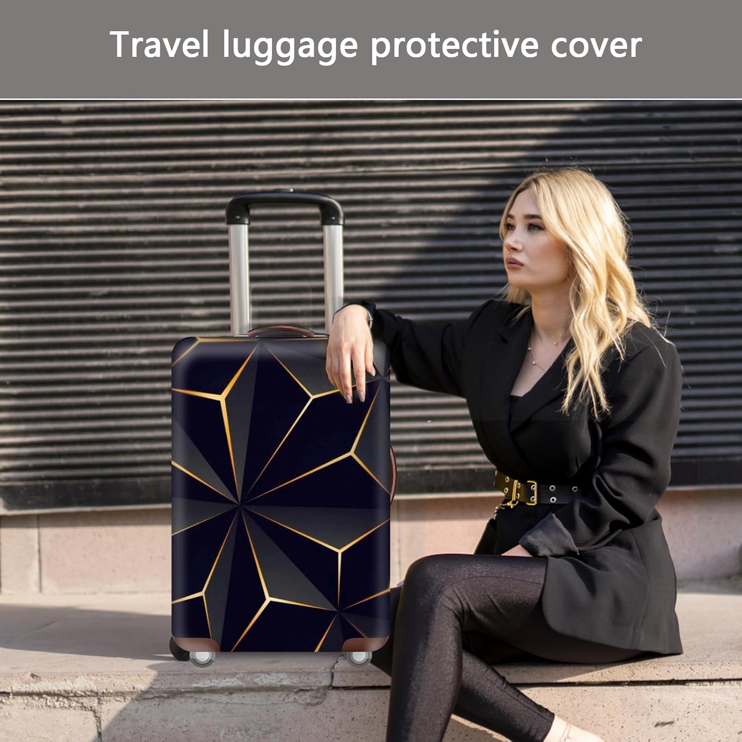 Travel Luggage Cover, Washable Spandex Travel Luggage Protector, Dustproof Anti Scratch Washable Suitcase Protector, Elastic Dustproof Protective Covers for Wheeled Suitcase (S) - Image 7