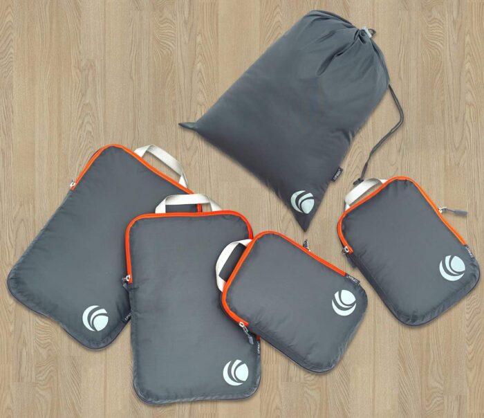 Cipway Compression Packing Cubes for Carry-On Luggage, 5 Set Expandable Compressible Travel Packing Organizers Essentials (Grey) - Image 7