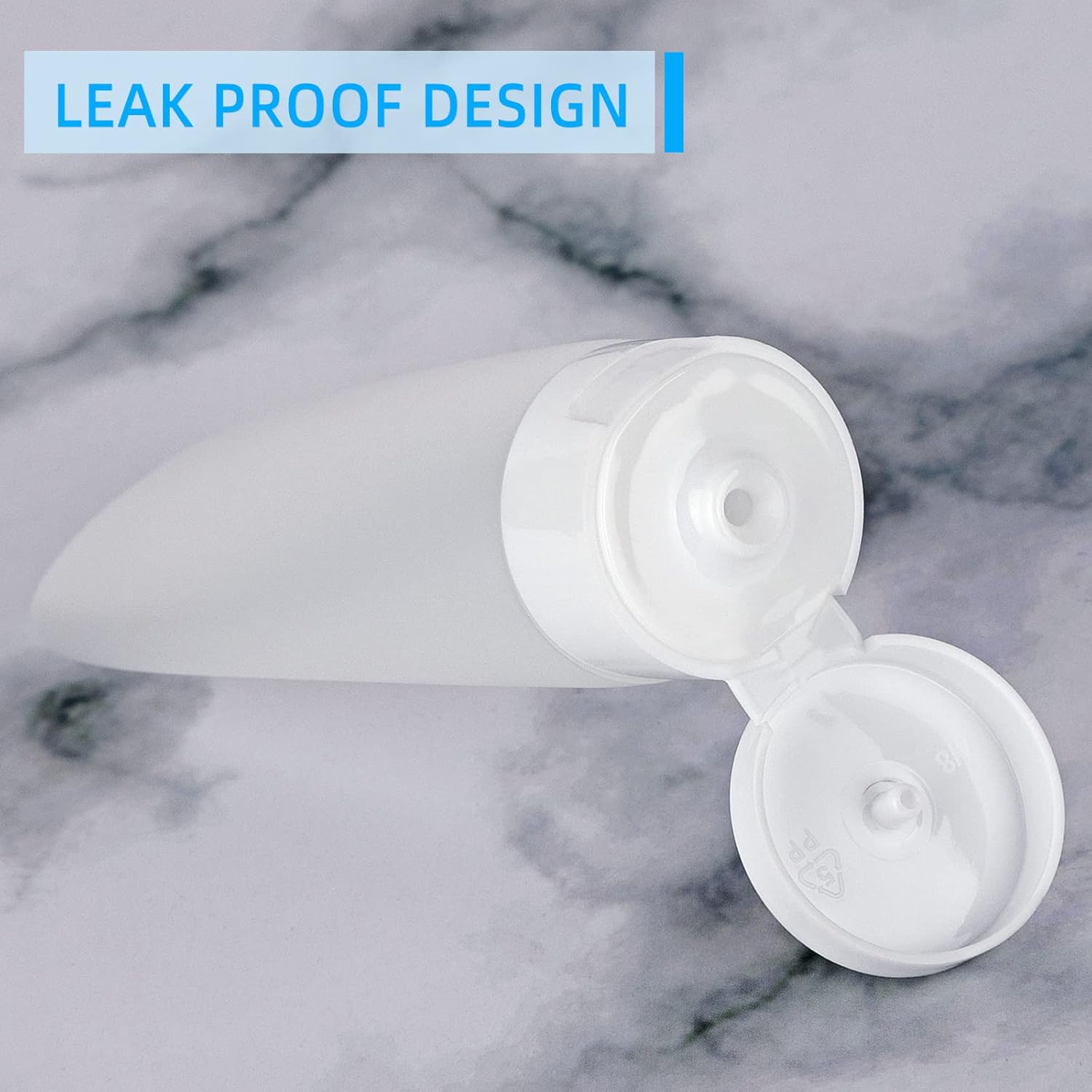 TSA Approved Travel Bottles Set for Toiletries Travel Size Containers Kit 4 Pack Portable Leak Proof Refillable Squeeze Cosmetic Airplane Essential Shampoo Hair Conditioner Body Lotion Bath Shower Gel - Image 4